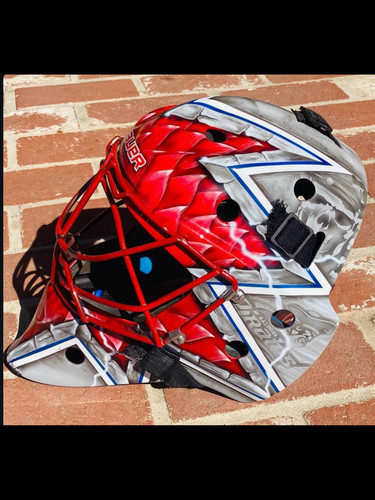 Game worn hockey goalie - worn,