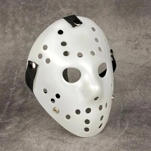 Jason style white - hockey, mask