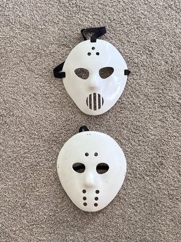 Pair white hockey mask - hockey,
